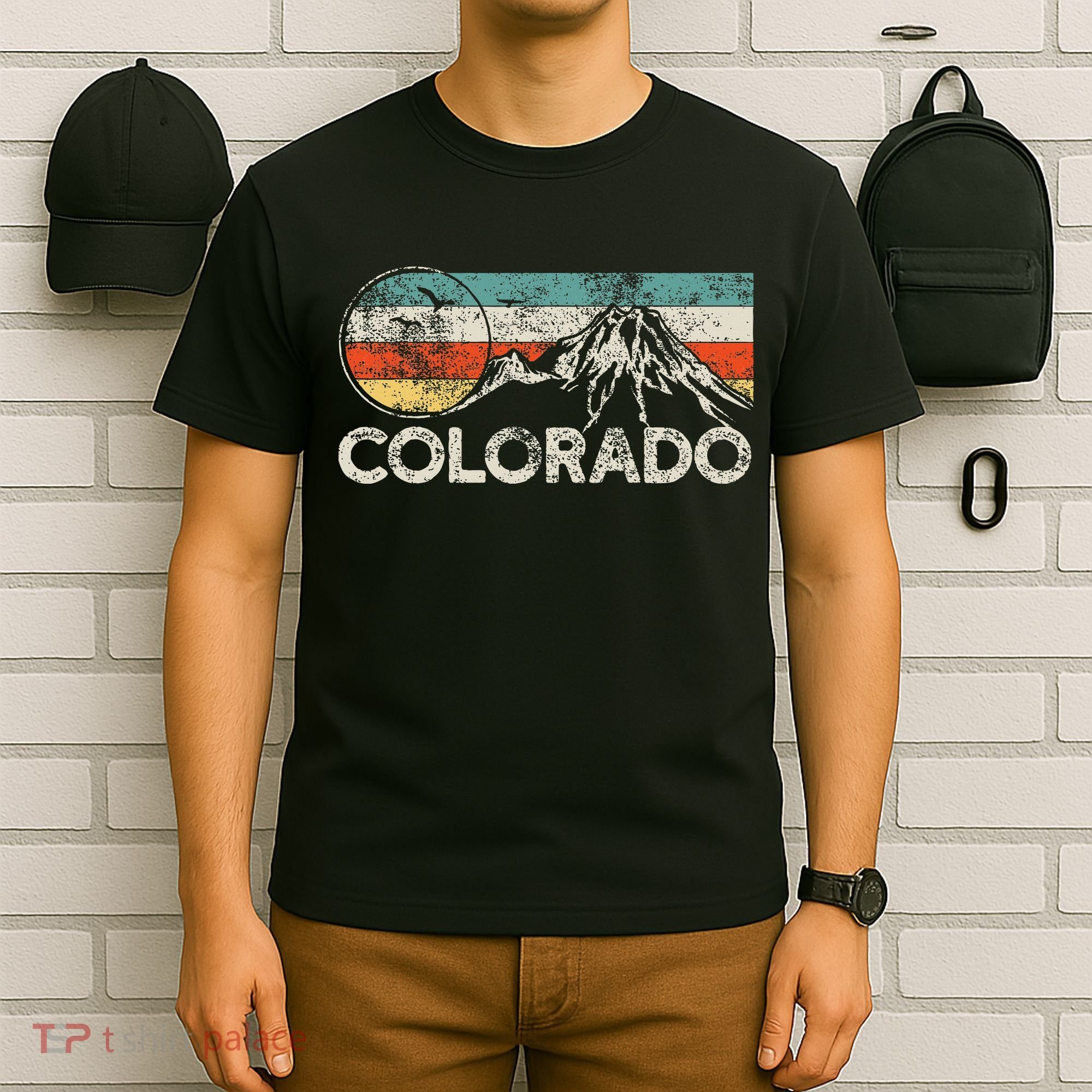 Colorado Hiking Retro T-Shirt