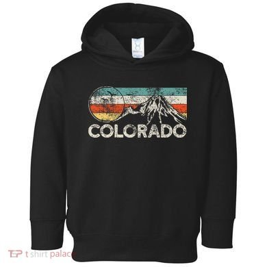 Colorado Hiking Retro Toddler Hoodie