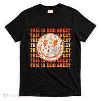 Costume Halloween Retro Trick Or Teach Smile Face Ghost T-Shirt thumb 0