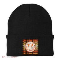 Costume Halloween Retro Trick Or Teach Smile Face Ghost Beanie thumb 0
