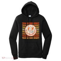 Costume Halloween Retro Trick Or Teach Smile Face Ghost Women's Hoodie thumb 0