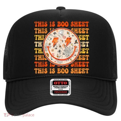 Costume Halloween Retro Trick Or Teach Smile Face Ghost Hat