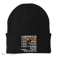 Carpenter Hourly Rate Gift Carpentry Carpenter Gift Beanie thumb 0
