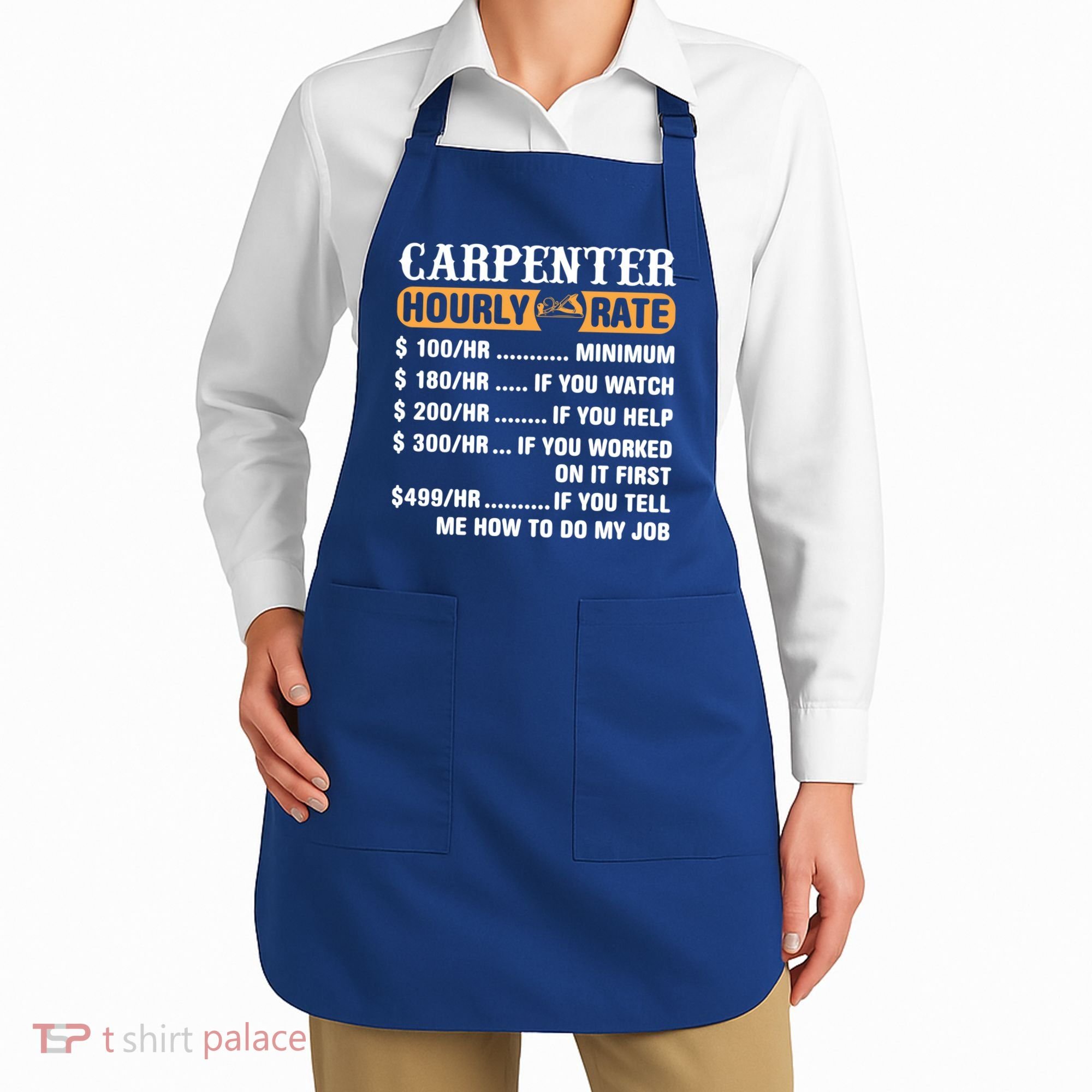 Carpenter Hourly Rate Gift Carpentry Carpenter Gift Apron