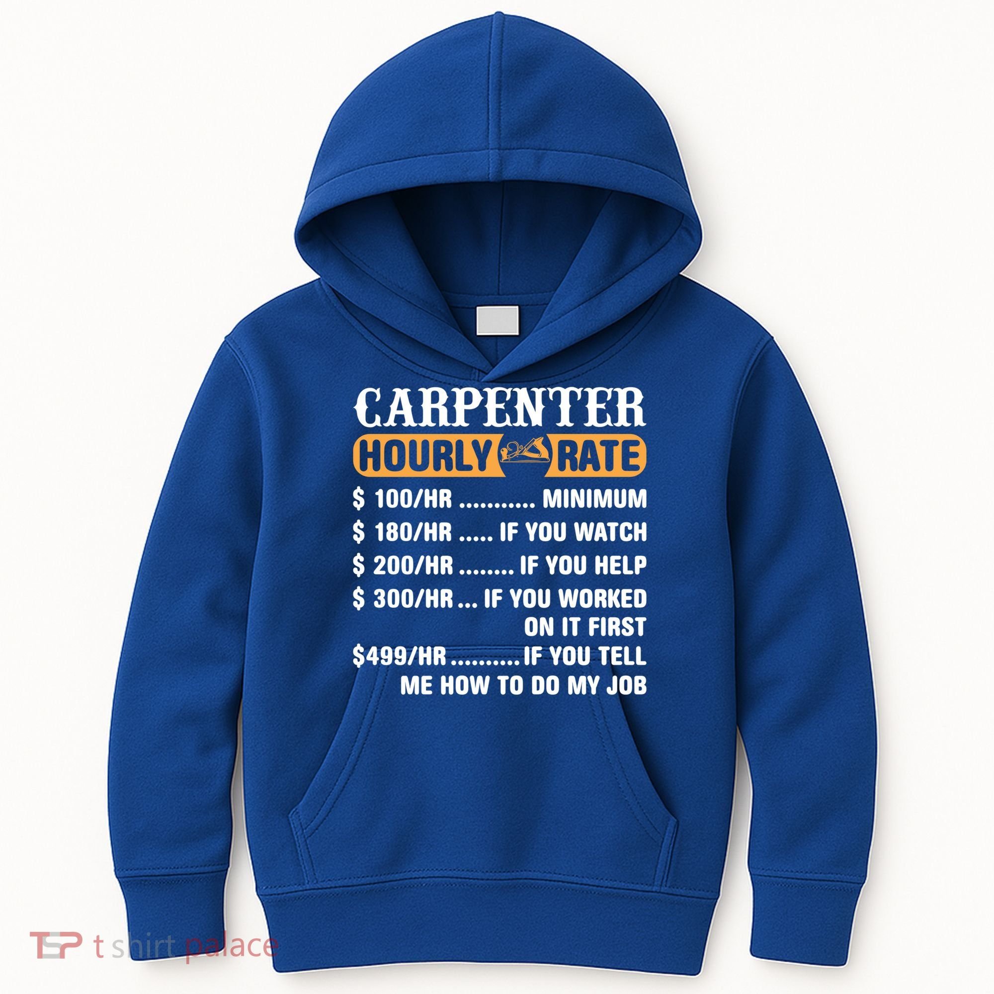 Carpenter Hourly Rate Gift Carpentry Carpenter Gift Kids Hoodie