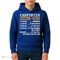 Carpenter Hourly Rate Gift Carpentry Carpenter Gift Kids Hoodie thumb 4