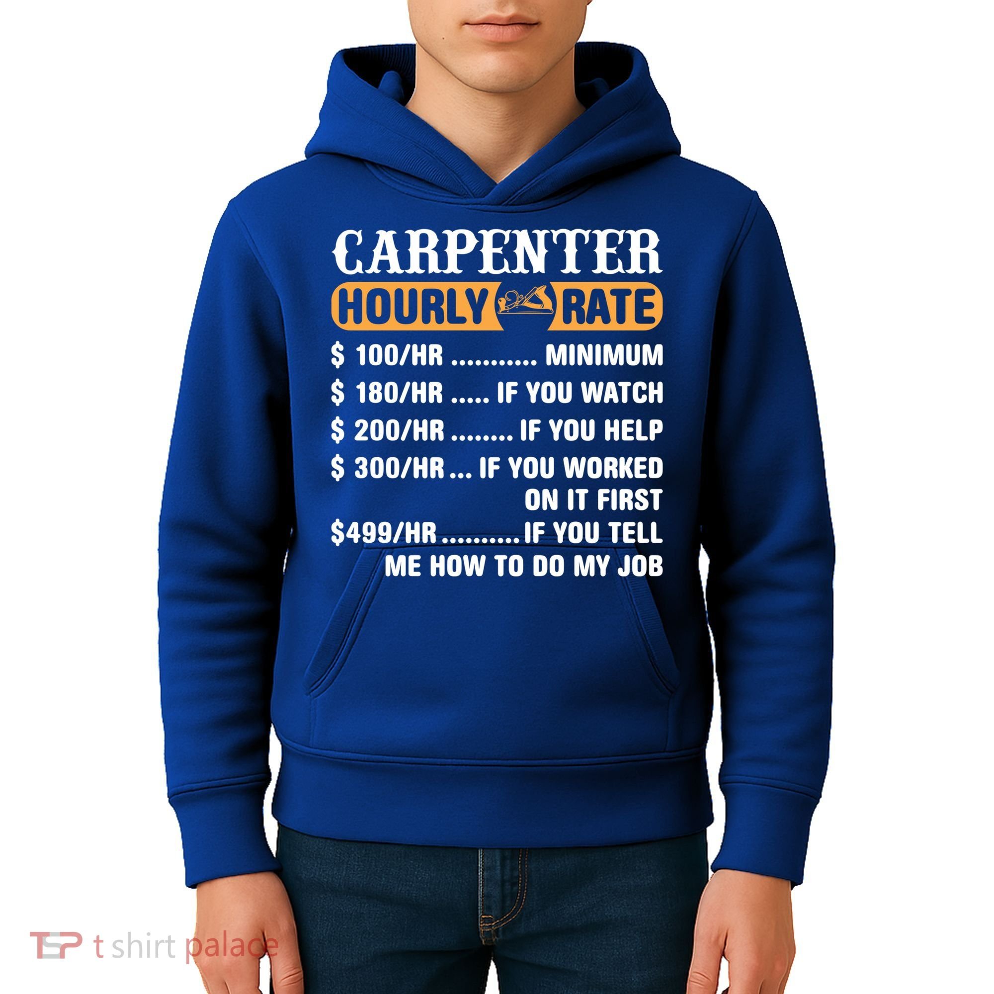 Carpenter Hourly Rate Gift Carpentry Carpenter Gift Kids Hoodie