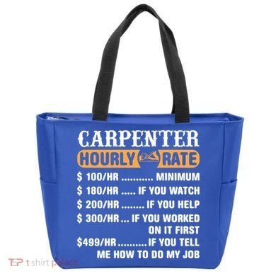 Carpenter Hourly Rate Gift Carpentry Carpenter Gift Tote Bag