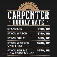 Carpenter Hourly Rate Woodworking Wookdworker Carpentry Gift Doggie Tank thumb 4