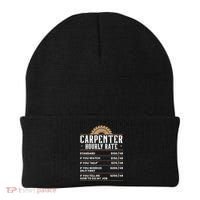 Carpenter Hourly Rate Woodworking Wookdworker Carpentry Gift Beanie thumb 0