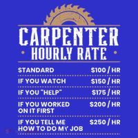 Carpenter Hourly Rate Woodworking Wookdworker Carpentry Gift Kids T-Shirt thumb 4
