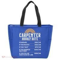 Carpenter Hourly Rate Woodworking Wookdworker Carpentry Gift Tote Bag thumb 0