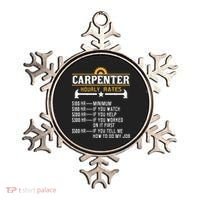 Carpenter Hourly Rate Funny Carpentry Woodworking Ornament thumb 0