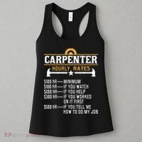 Carpenter Hourly Rate Funny Carpentry Woodworking Women's Tank Top thumb 3