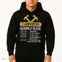 Carpenter Hourly Rate Funny Worker Woodworking Carpenter Hoodie thumb 2