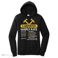Carpenter Hourly Rate Funny Worker Woodworking Carpenter Women's Hoodie thumb 0