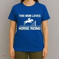 Cool Horse Riding For Mom Mother Horseback Equestrian Racing Great Gift T-Shirt thumb 4