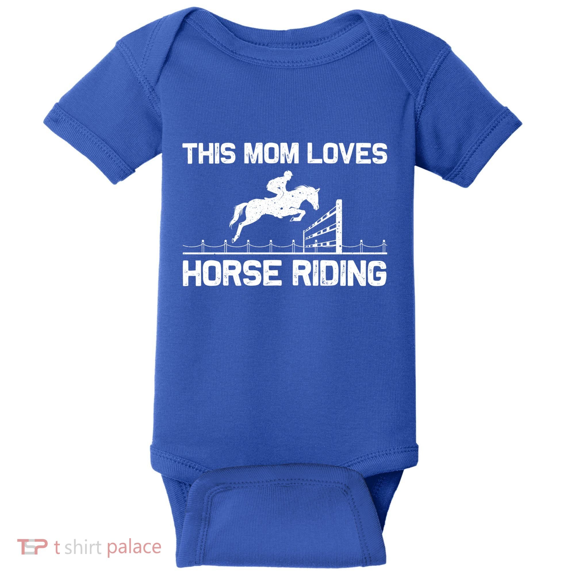 Cool Horse Riding For Mom Mother Horseback Equestrian Racing Great Gift Baby Bodysuit
