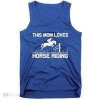 Cool Horse Riding For Mom Mother Horseback Equestrian Racing Great Gift Tank Top thumb 0