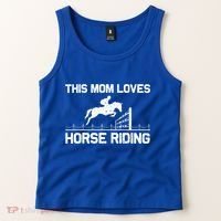 Cool Horse Riding For Mom Mother Horseback Equestrian Racing Great Gift Tank Top thumb 2
