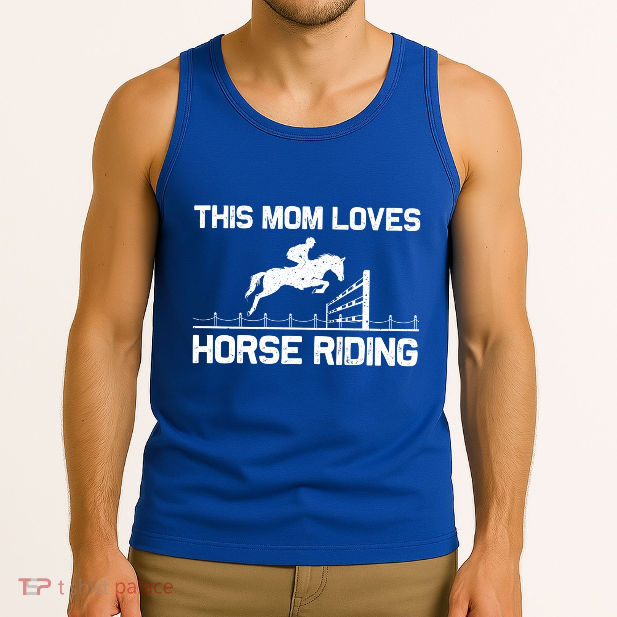 Cool Horse Riding For Mom Mother Horseback Equestrian Racing Great Gift Tank Top