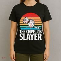 Chipmunk Hunting Retro Vintage The Chipmunk T-Shirt thumb 4