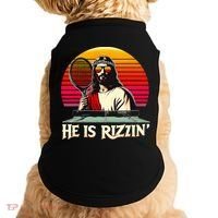 Christian Has Rizzin Easter Table Tennis Doggie Tank thumb 0