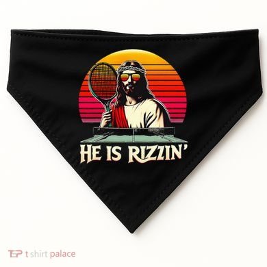 Christian Has Rizzin Easter Table Tennis USA-Made Doggie Bandana