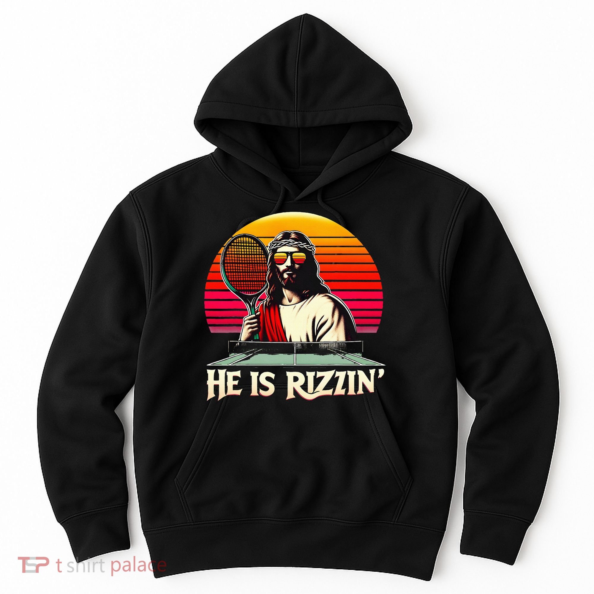 Christian Has Rizzin Easter Table Tennis Hoodie