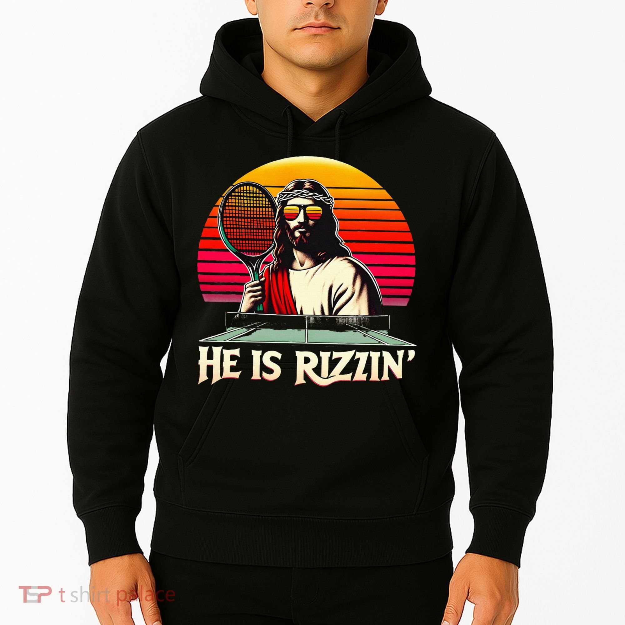 Christian Has Rizzin Easter Table Tennis Hoodie