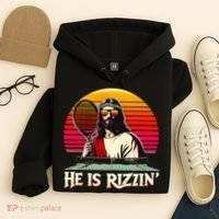 Christian Has Rizzin Easter Table Tennis Hoodie thumb 4