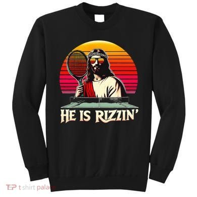 Christian Has Rizzin Easter Table Tennis Sweatshirt