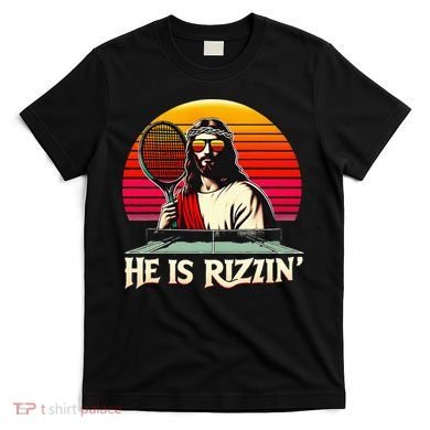 Christian Has Rizzin Easter Table Tennis T-Shirt