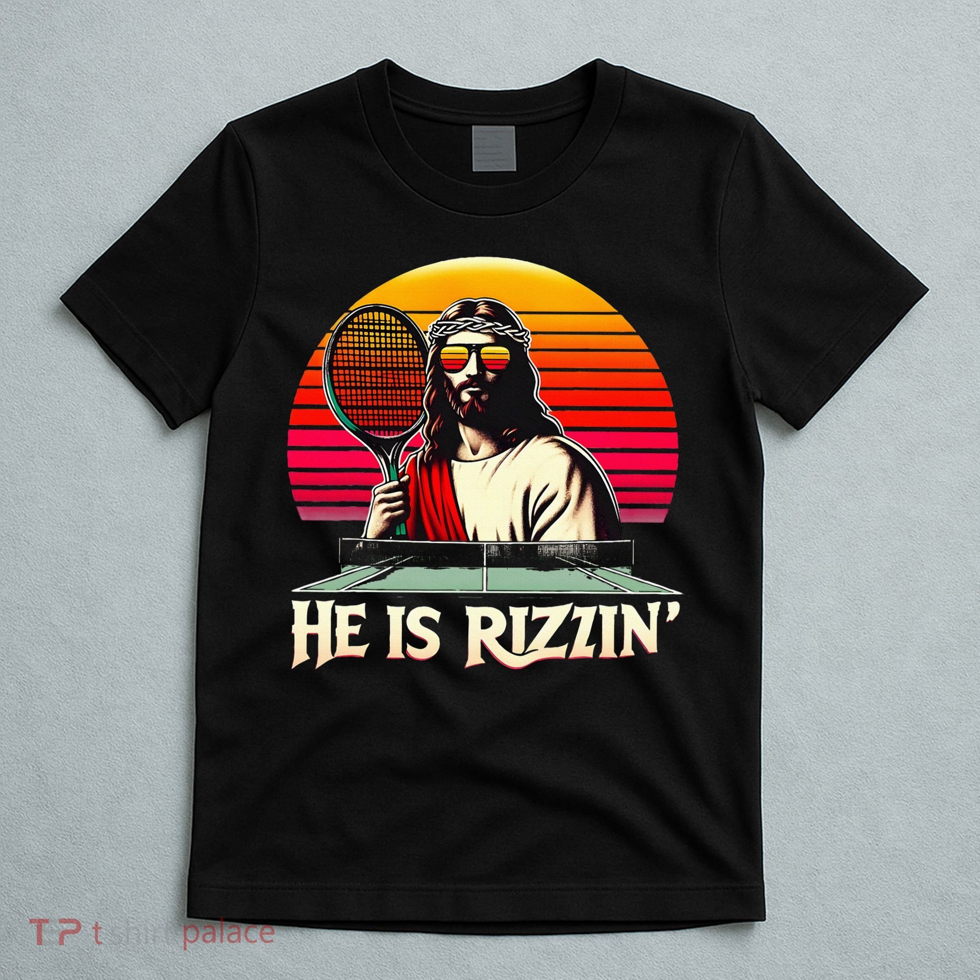 Christian Has Rizzin Easter Table Tennis T-Shirt