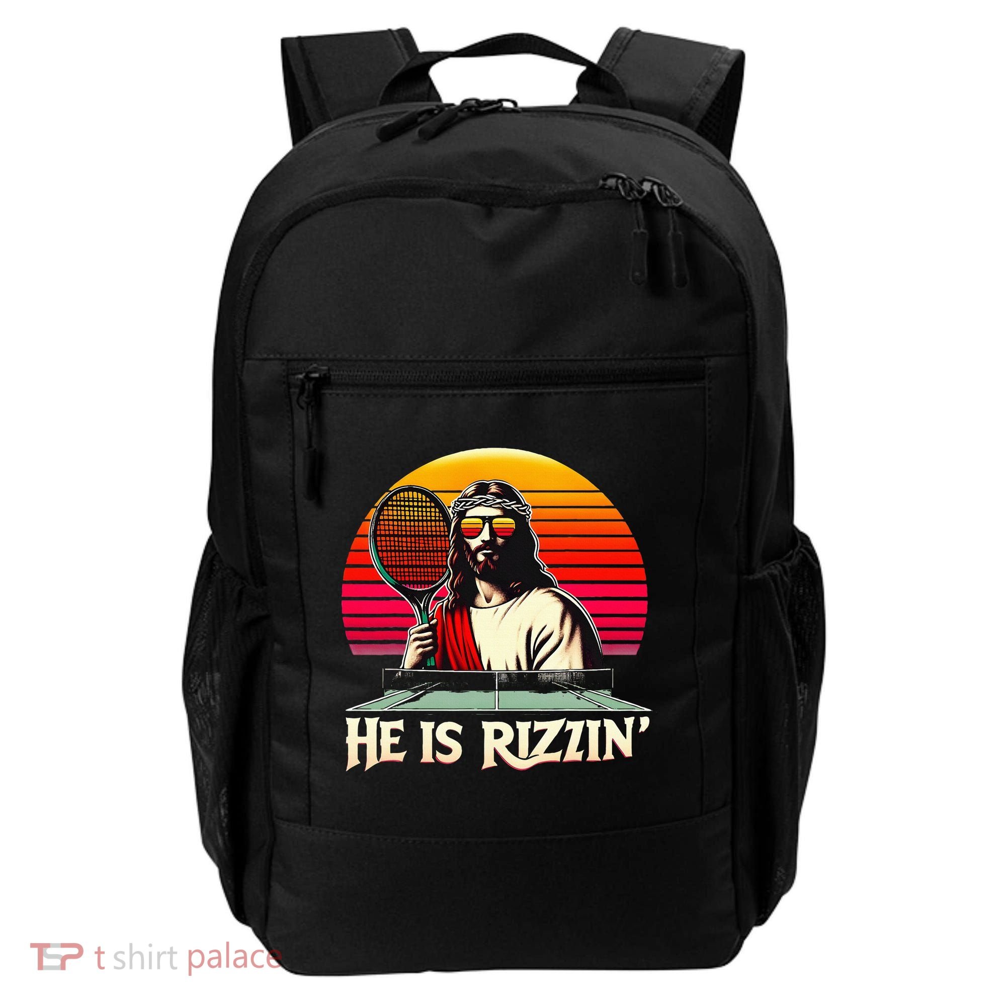 Christian Has Rizzin Easter Table Tennis Backpack