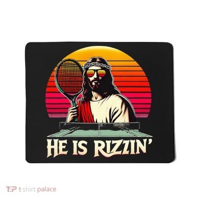 Christian Has Rizzin Easter Table Tennis Mousepad