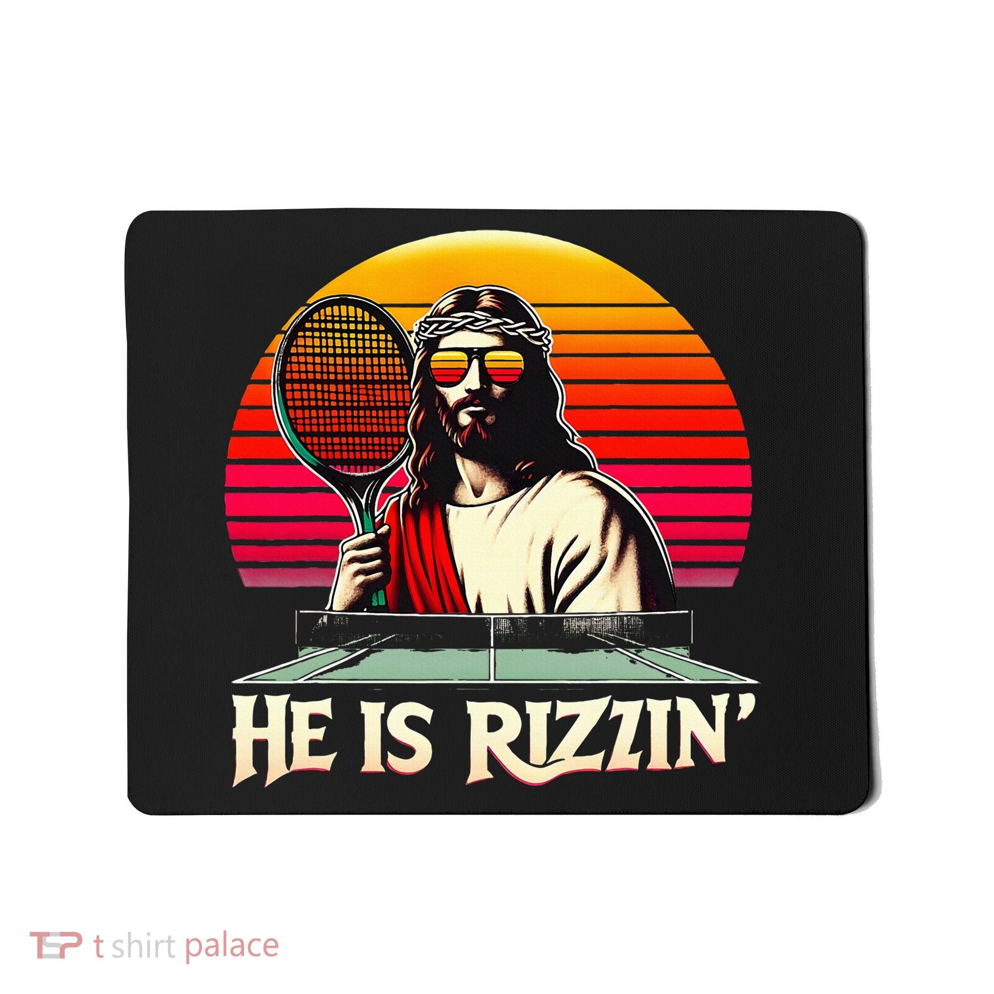 Christian Has Rizzin Easter Table Tennis Mousepad