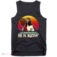 Christian Has Rizzin Easter Table Tennis Tank Top thumb 0