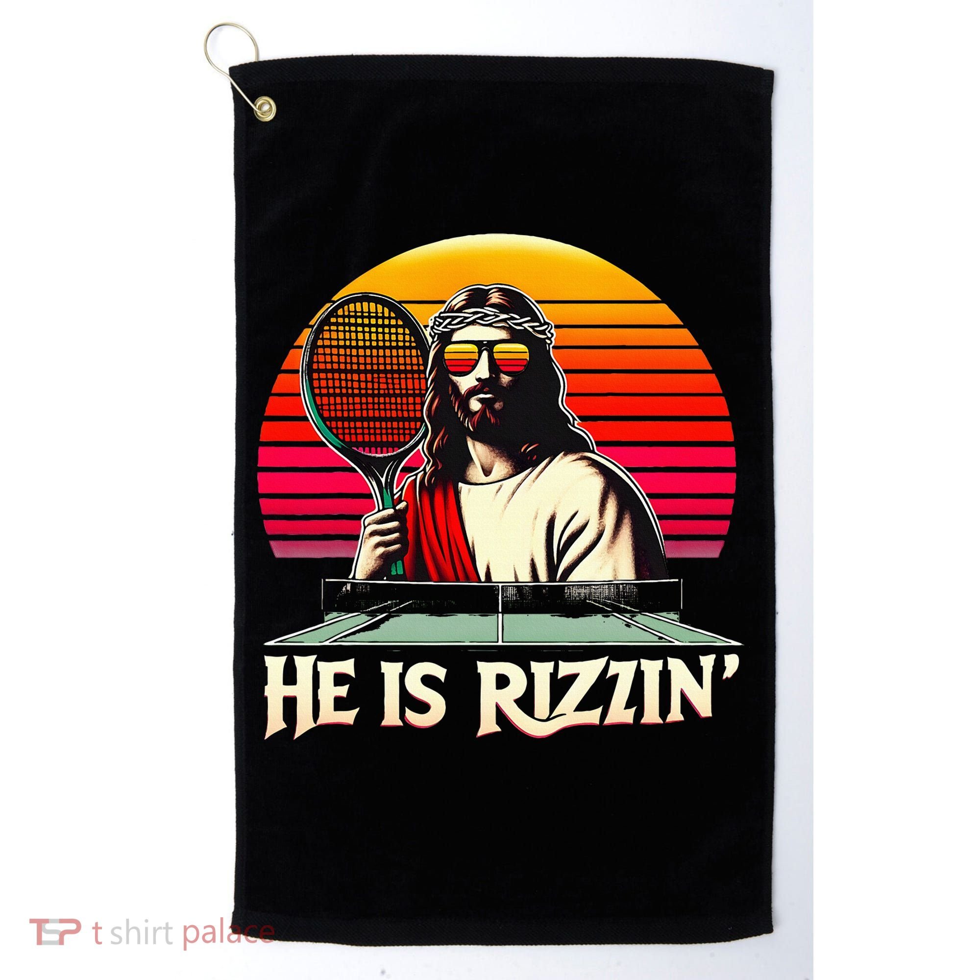 Christian Has Rizzin Easter Table Tennis Golf Towel