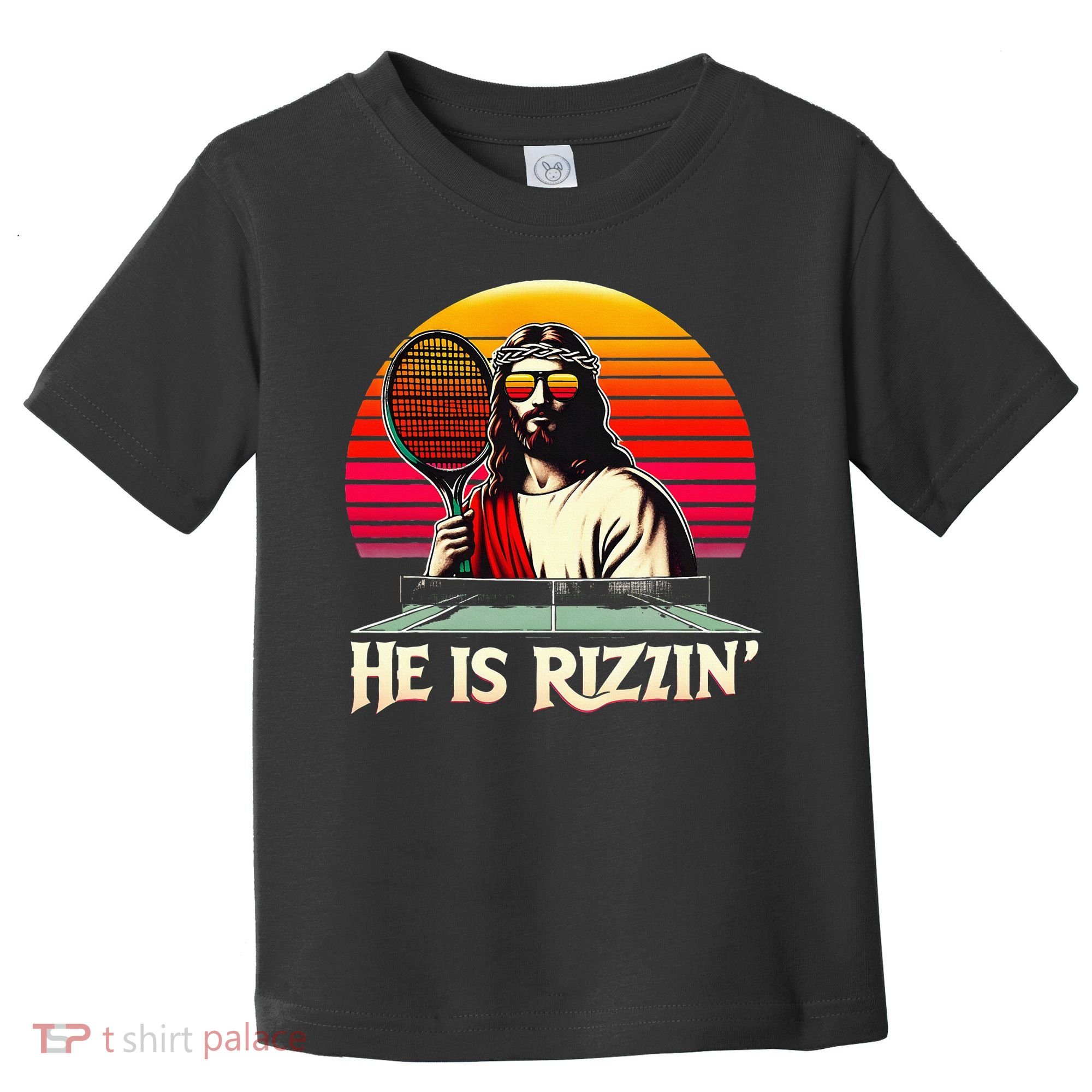 Christian Has Rizzin Easter Table Tennis Toddler T-Shirt