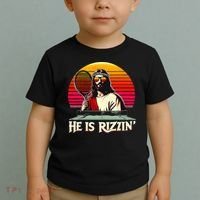 Christian Has Rizzin Easter Table Tennis Toddler T-Shirt thumb 2