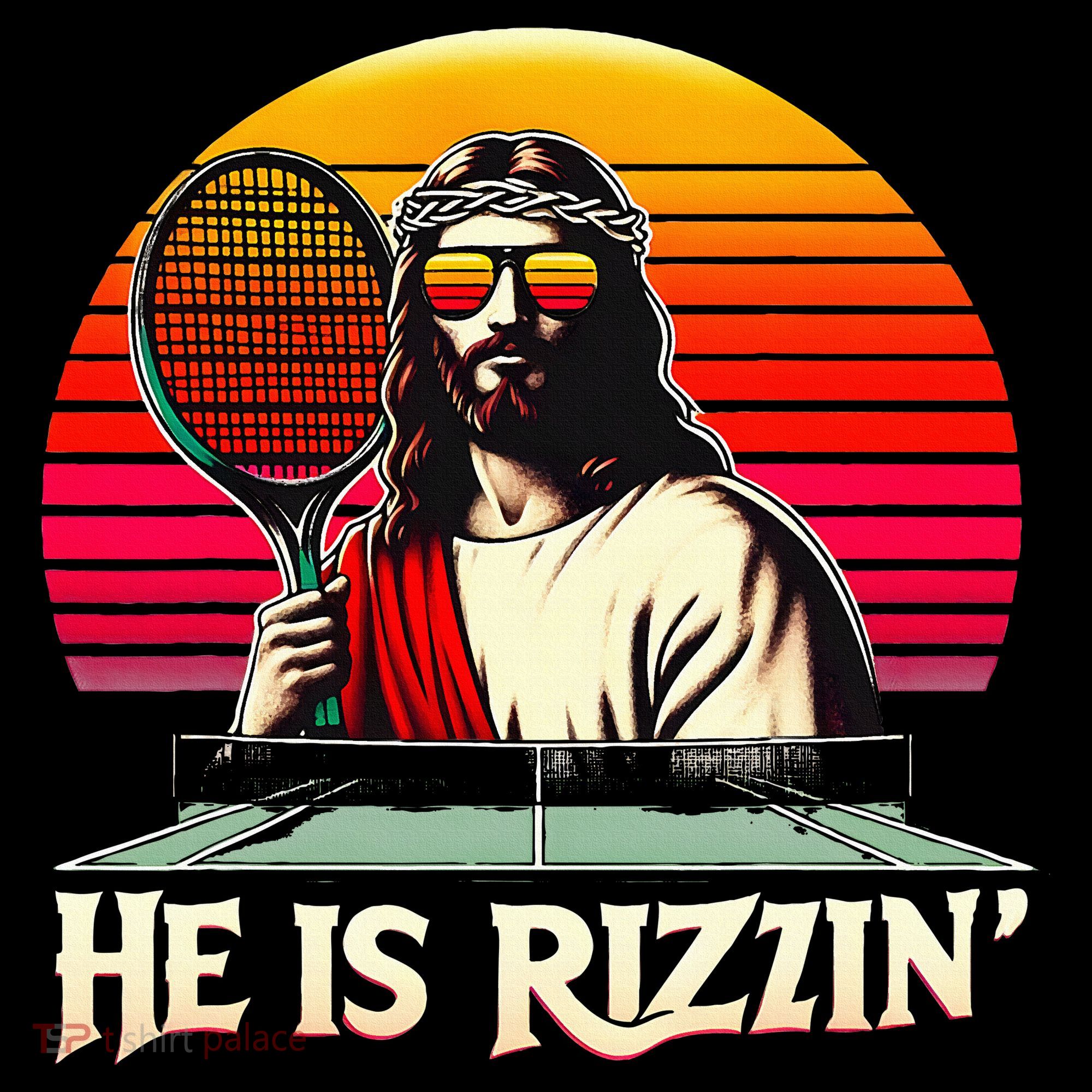 Christian Has Rizzin Easter Table Tennis Kids Sweatshirt