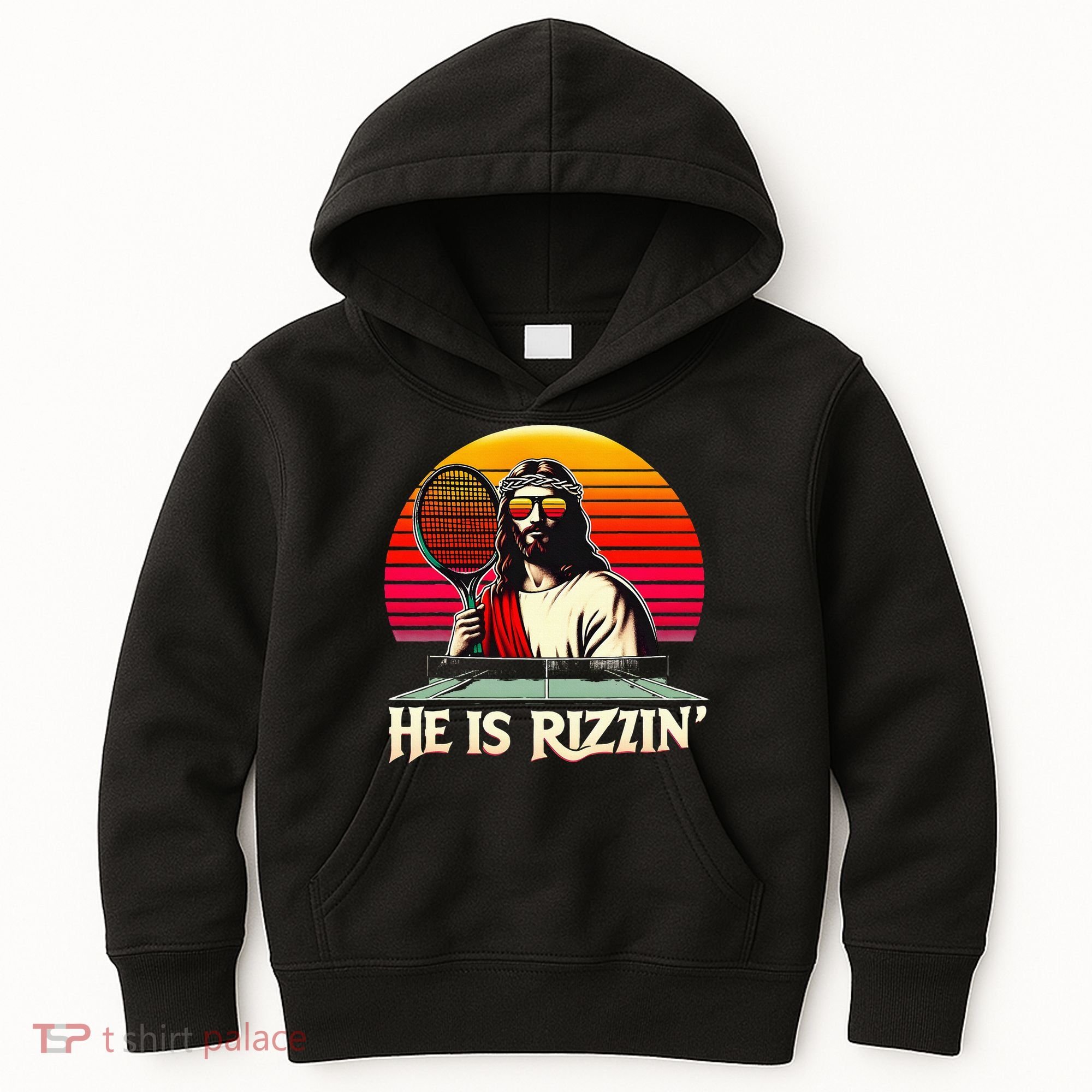 Christian Has Rizzin Easter Table Tennis Kids Hoodie