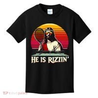 Christian Has Rizzin Easter Table Tennis Kids T-Shirt thumb 0