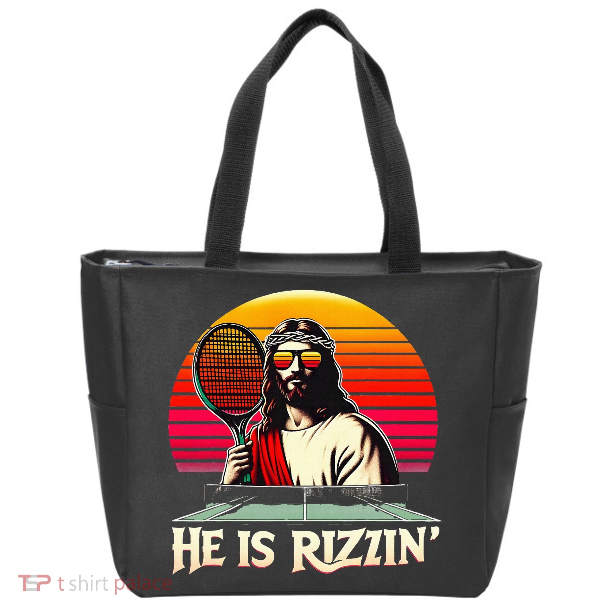 Christian Has Rizzin Easter Table Tennis Tote Bag