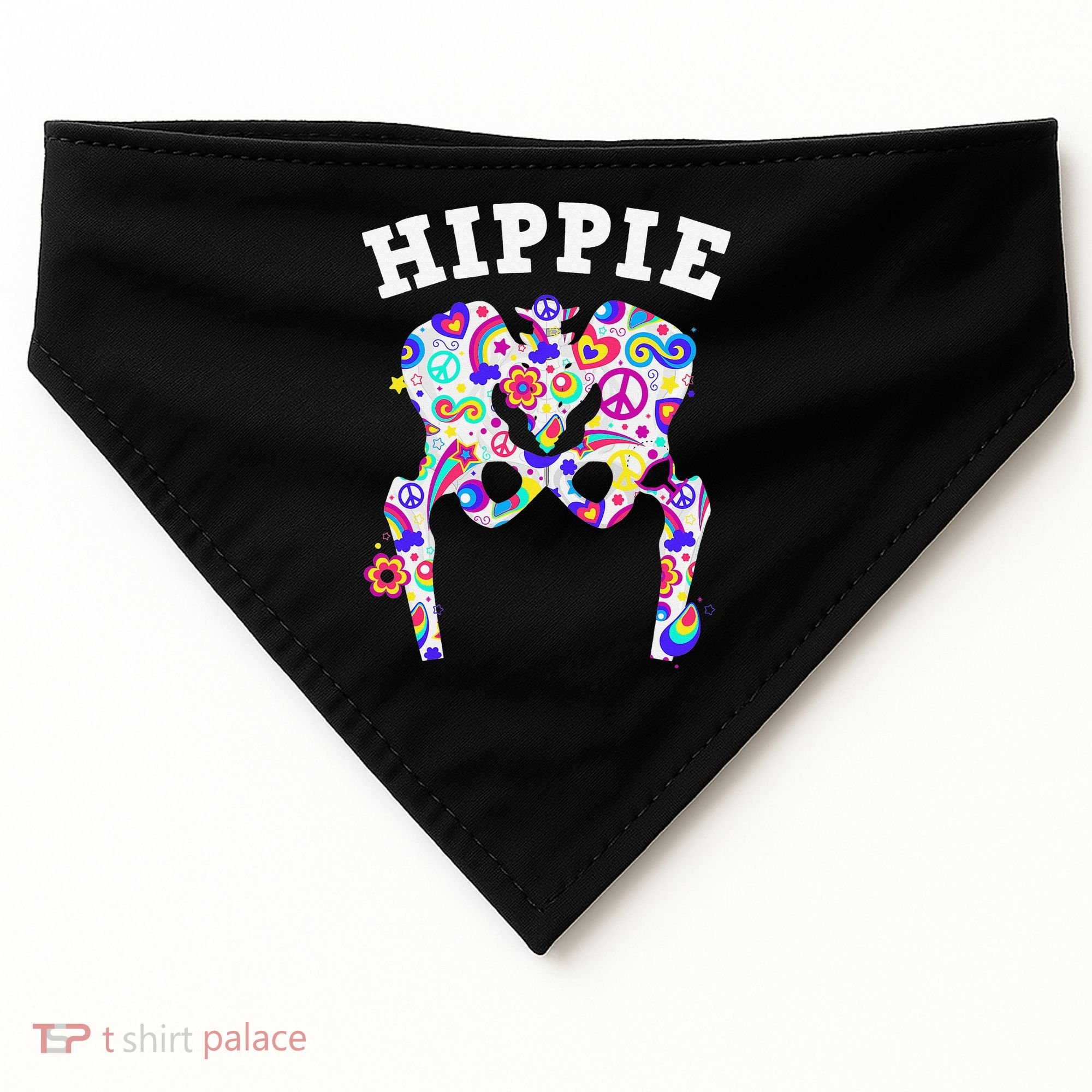 Cool Hip Replacement For  After Hip Surgery Hippie USA-Made Doggie Bandana