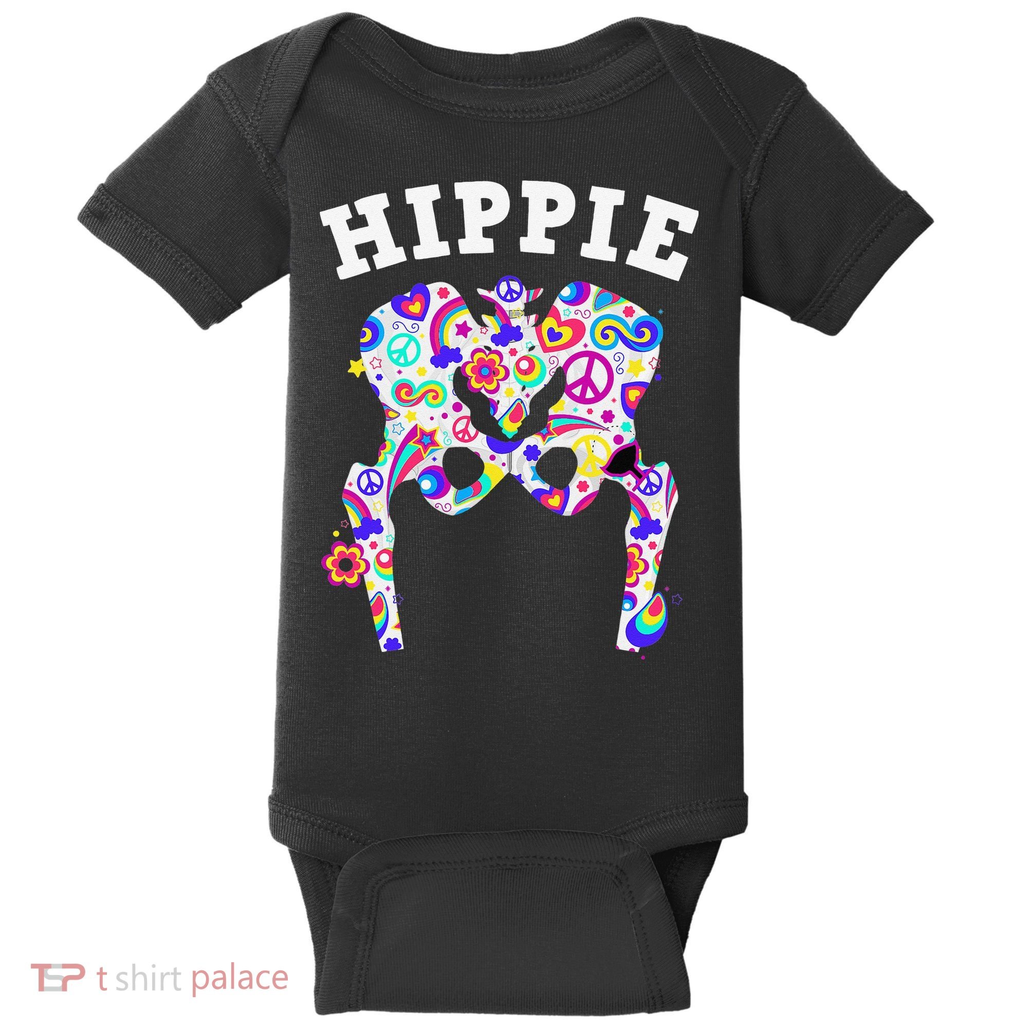 Cool Hip Replacement For  After Hip Surgery Hippie Baby Bodysuit