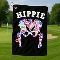 Cool Hip Replacement For  After Hip Surgery Hippie Golf Towel thumb 1