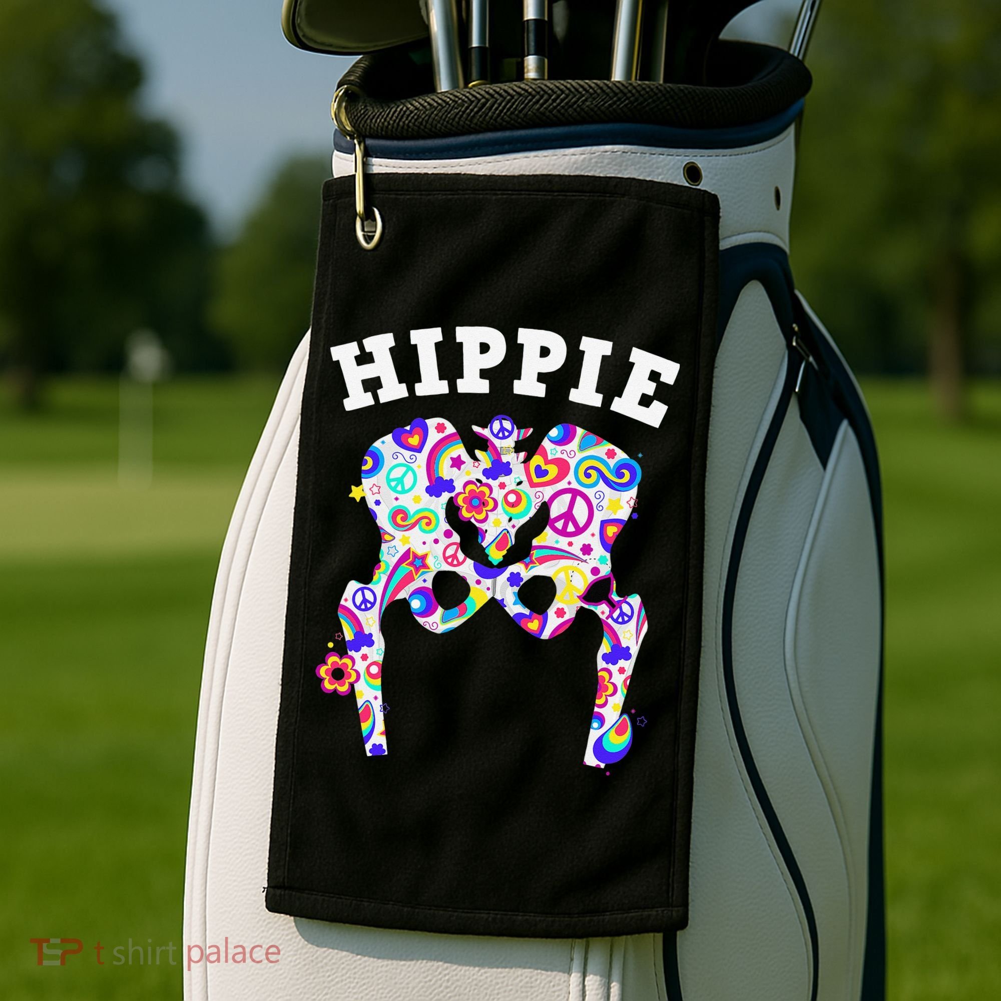 Cool Hip Replacement For  After Hip Surgery Hippie Golf Towel