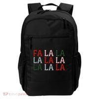 Christmas Holiday Red & Green Fa La La La La Backpack thumb 0